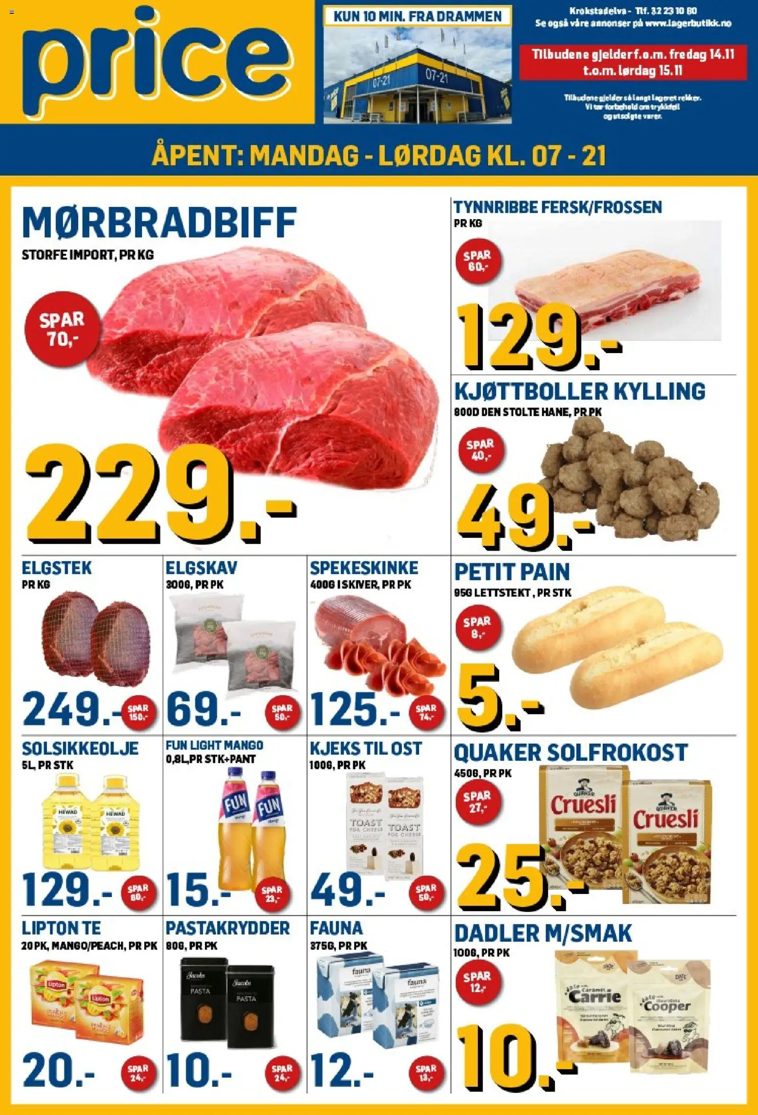 Forhåndsvis Kundeavis fra butikk Price Lagerbutikk gyldig fra 14/11/2025