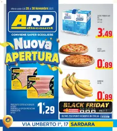 Anteprima dell'opuscolo Volantino Nuova Apertura Sardara dal negozio ARD Discount valido da 18/11/2025