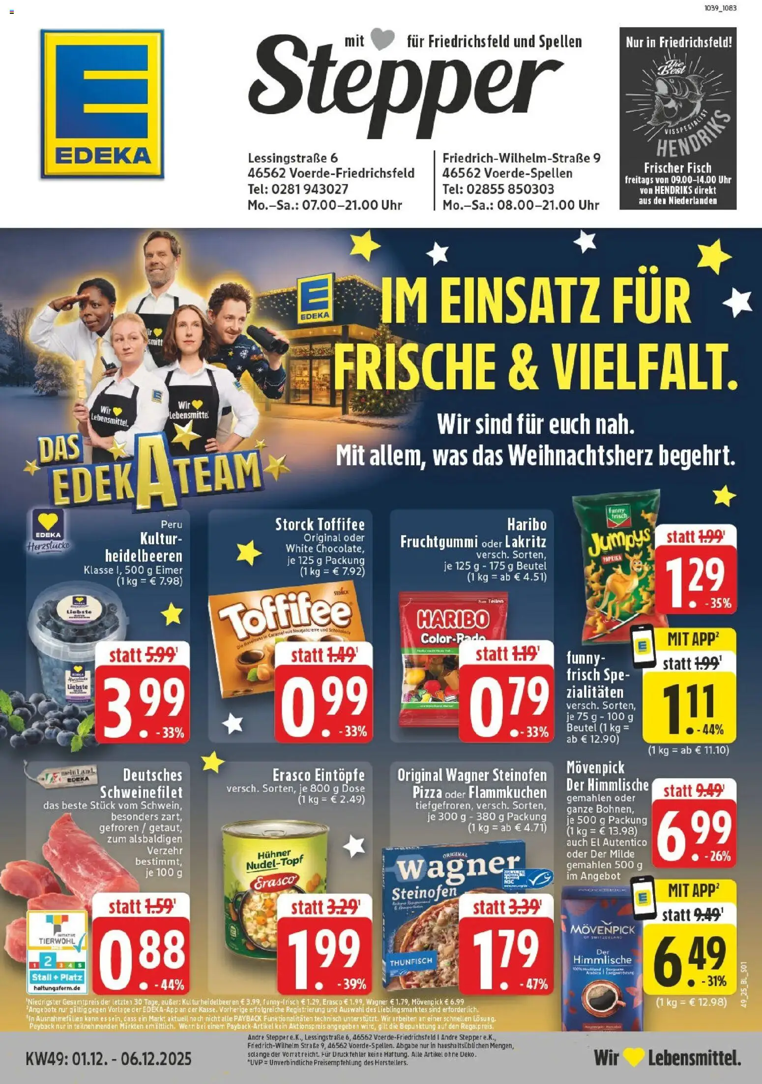 Vorschau von dem Prospekt des Geschäftes Edeka, gültig ab dem 01.12.2025