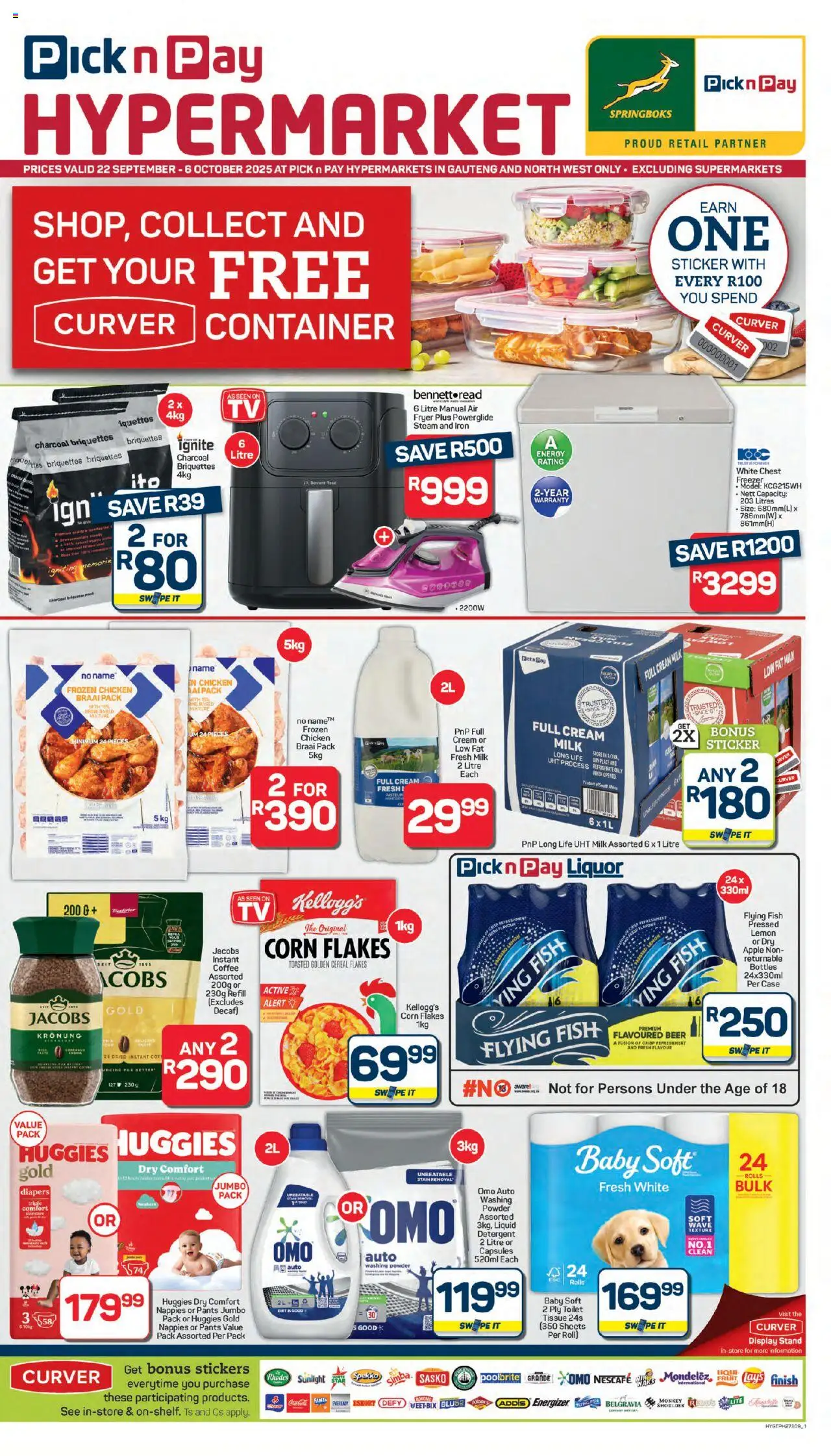 Pick n Pay Inland provinces - Hypermarket Specials from 22/09 - 06/10/2025 > Promotions