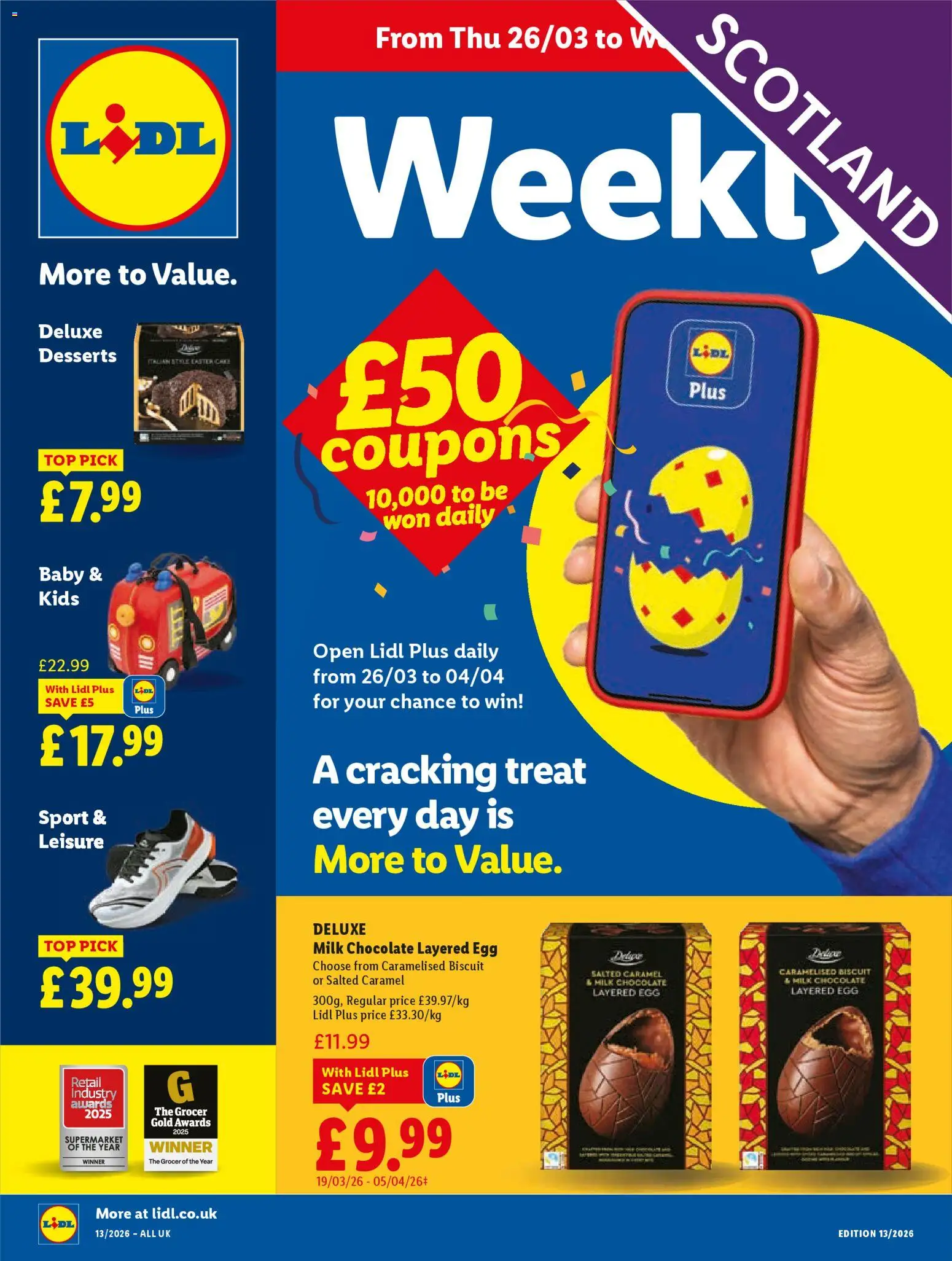 Preview of Lidl Lidl - Lidl Weekly Scotland valid from 26/03/2026 - Chocolate, Milk