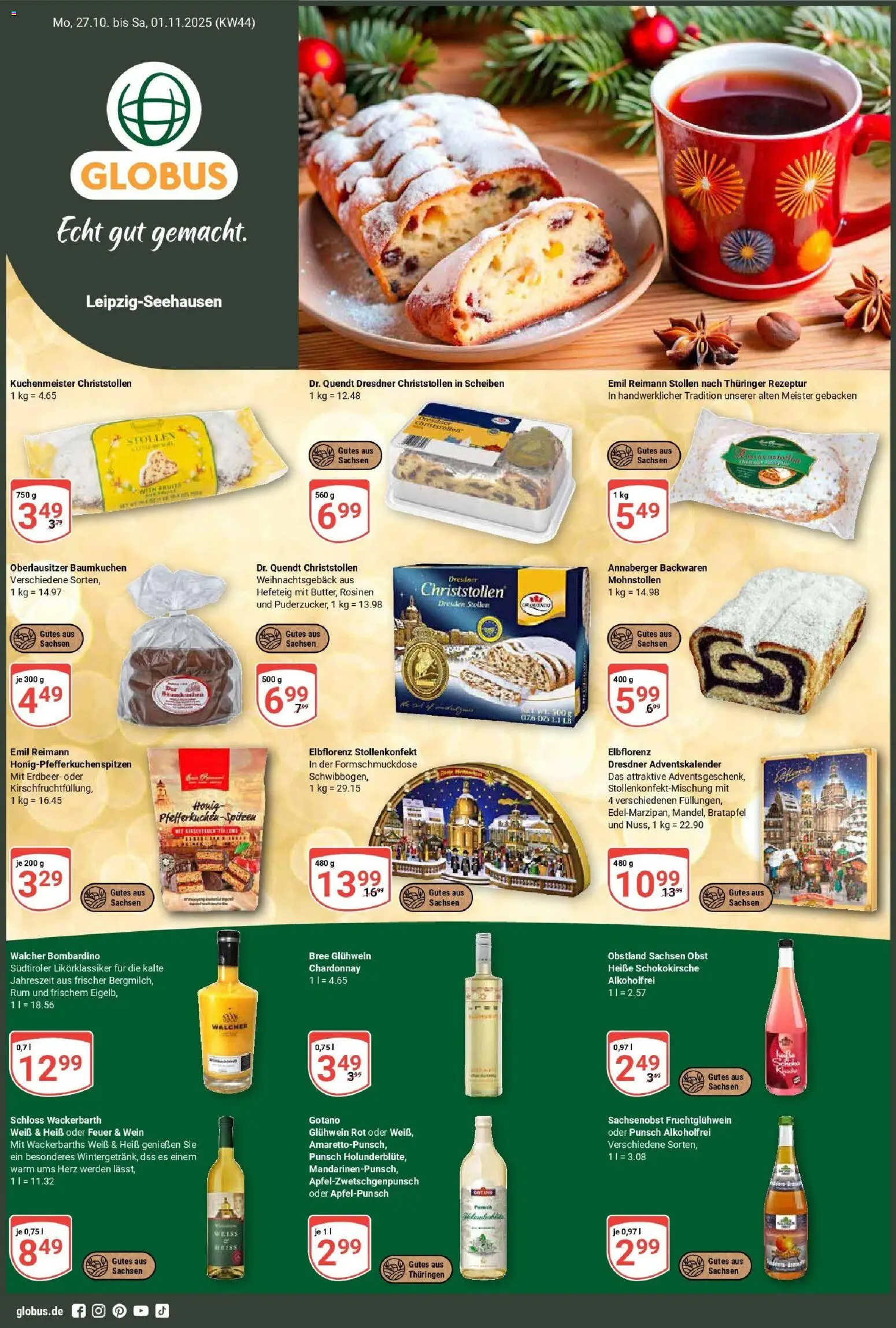 Vorschau von dem Prospekt des Geschäftes Globus, gültig ab dem 26.10.2025