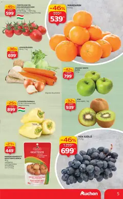 Auchan - Akciós újság Auchan megtekintése, amely érvényes 2025.10.30.-től | Oldal: 5