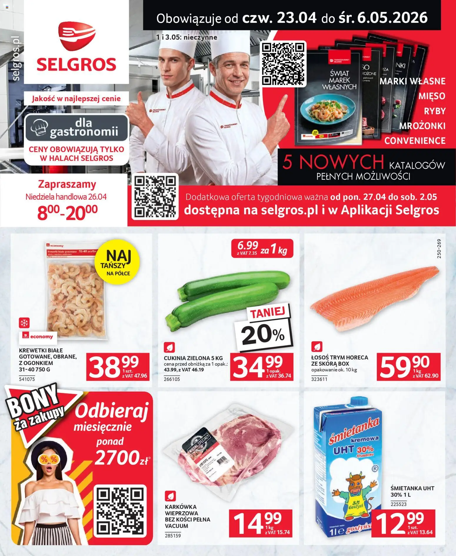 Pogląd gazetki "Selgros cash&carry gazetka - Oferta dla gastronomii" ze sklepu Selgros cash&carry ważnej od 23.04.2026
