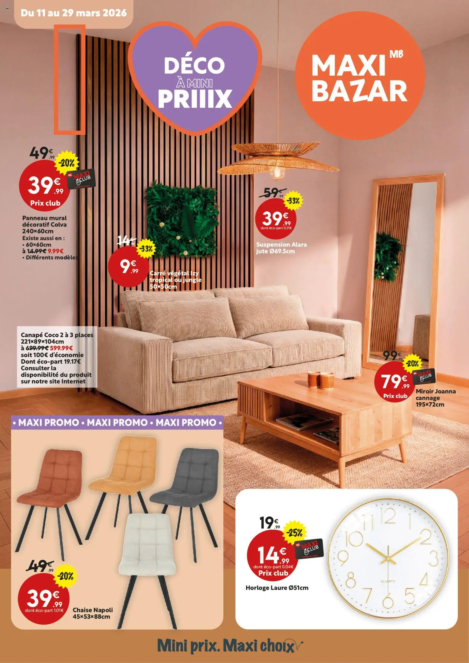 Prévisualisation de Maxi Bazar - Brochure du magasin Maxi Bazar formulaire valide 11/03/2026