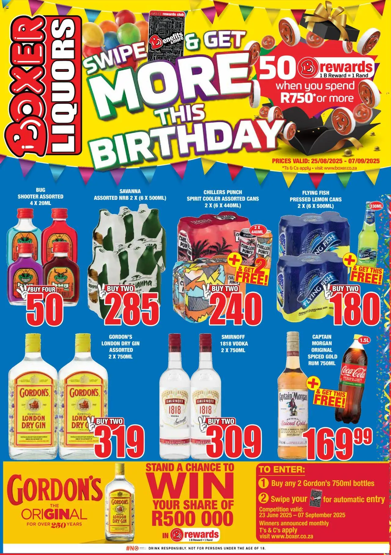 Boxer Liquor Specials from 25/08 - 07/09/2025 > Promotions