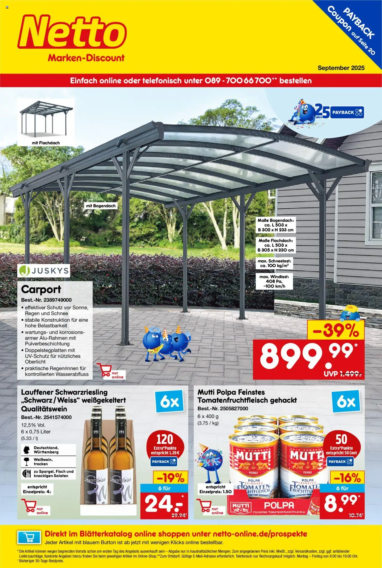 Netto Marken-Discount Online-Angebote September (ab 01.09.2025) > Angebote