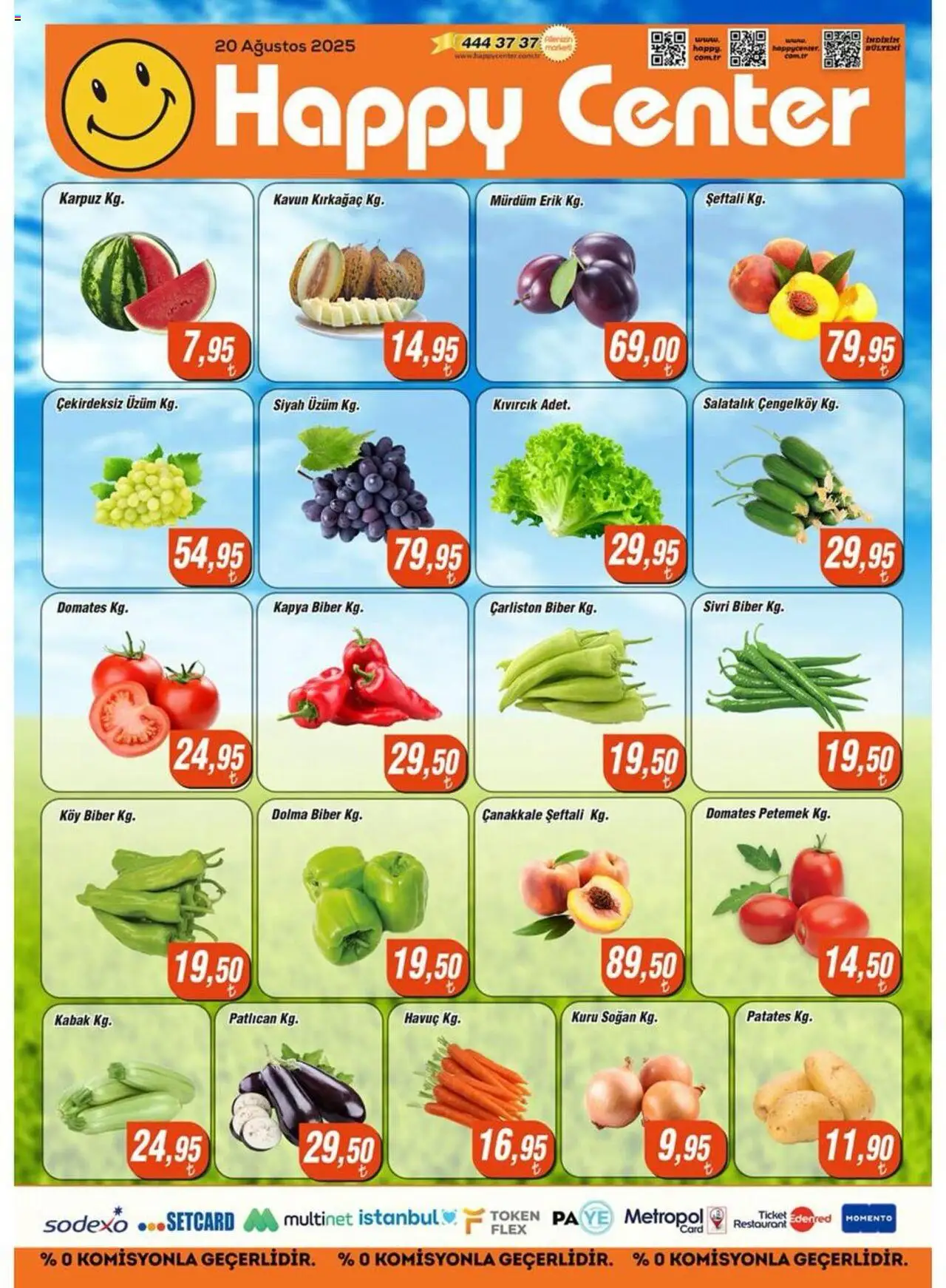 Happy Center Katalog 20 Ağustos 2025 - Broşür, Indirim - Sayfa numarası 1
