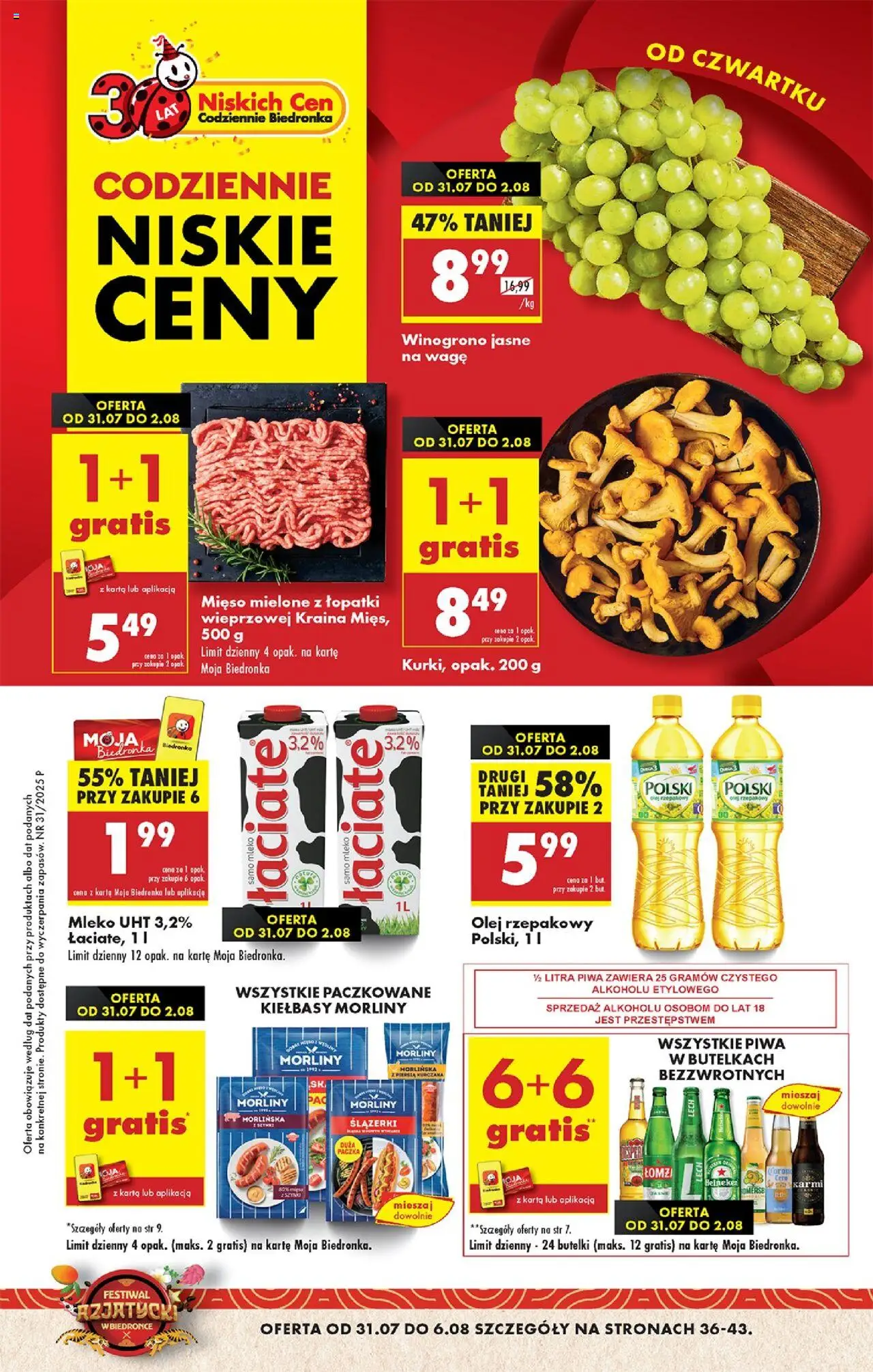 Biedronka gazetka promocyjna 31.07.2025 - "W tym tygodniu" - Numer strony 1