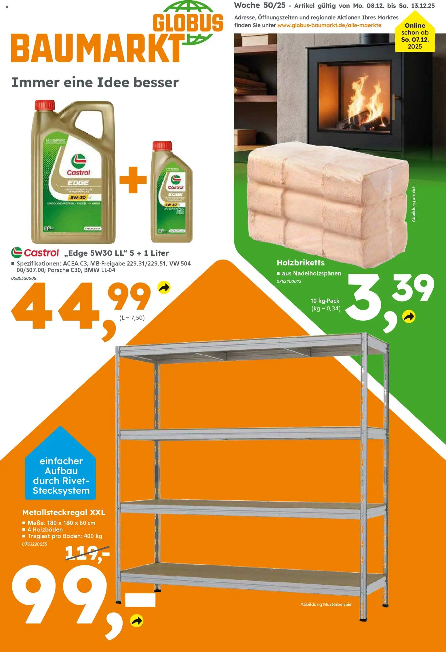 Vorschau von dem Prospekt des Geschäftes Globus Baumarkt, gültig ab dem 08.12.2025