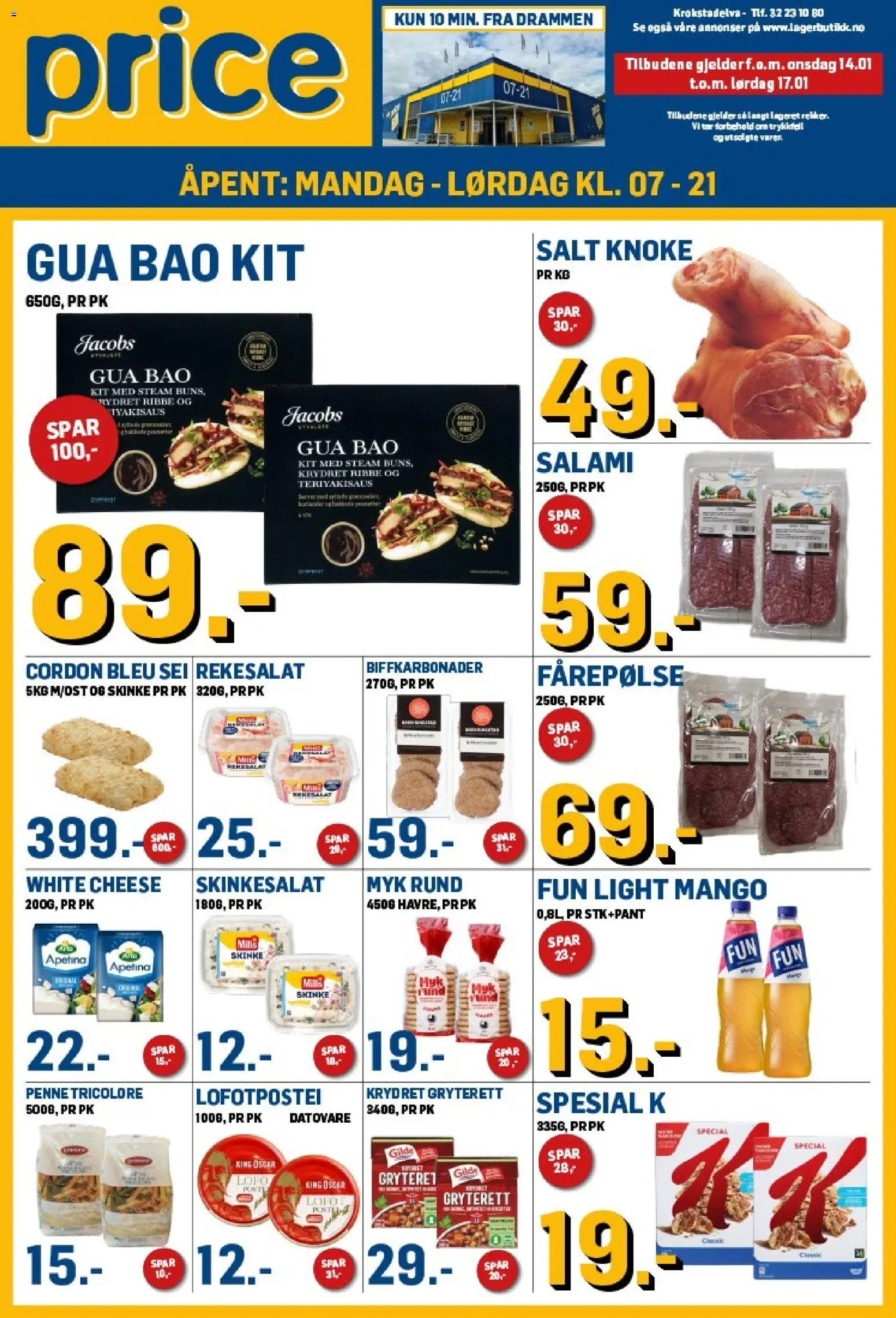 Forhåndsvis Kundeavis fra butikk Price Lagerbutikk gyldig fra 14/01/2026