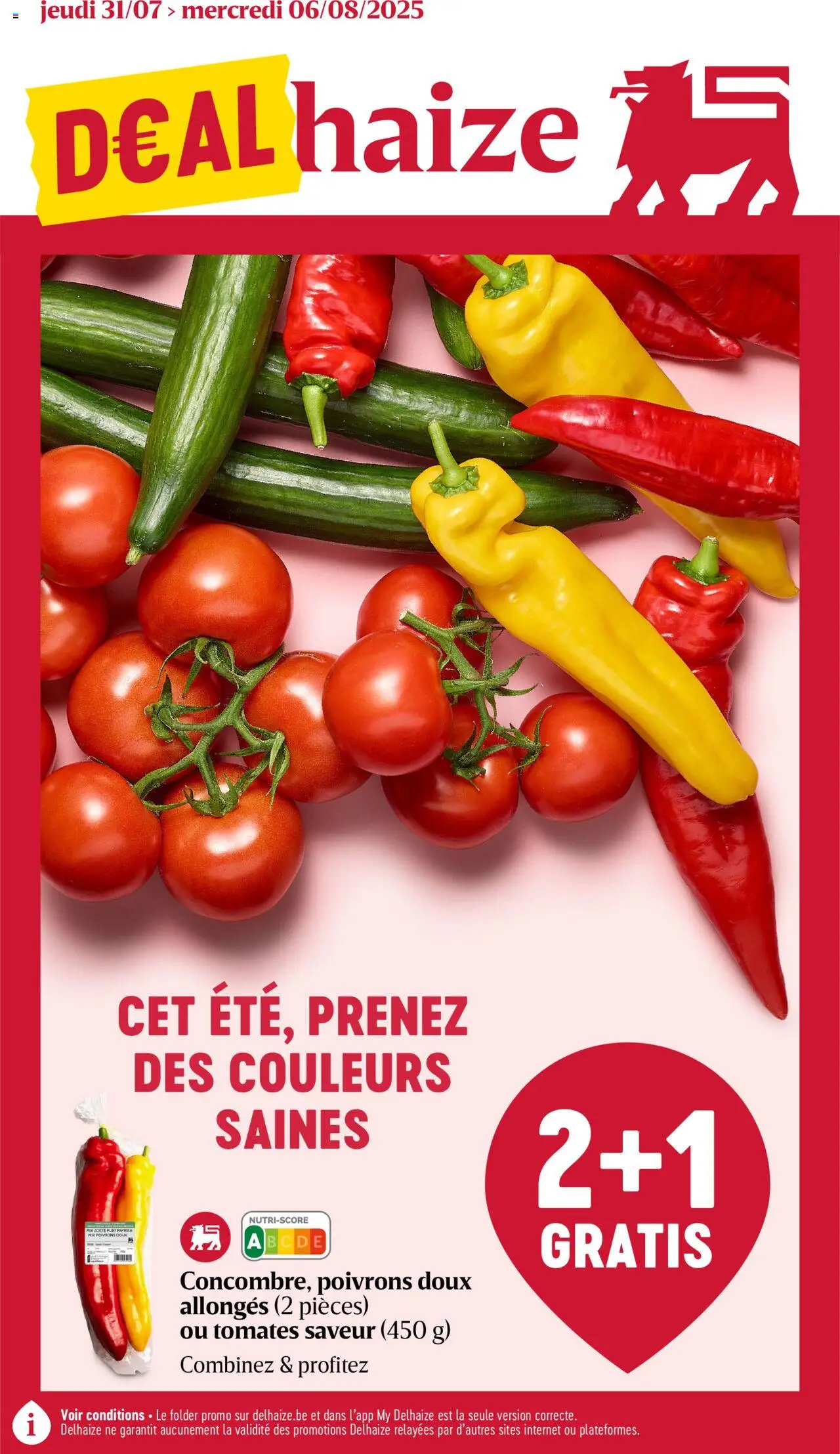 Delhaize shop Folder de la semaine 31 geldig vanaf 31/07/2025 - Paginanummer 1