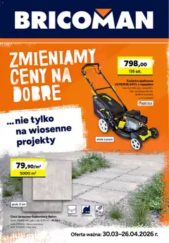 Pogląd gazetki "Bricoman gazetka" ze sklepu Bricoman ważnej od 30.03.2026