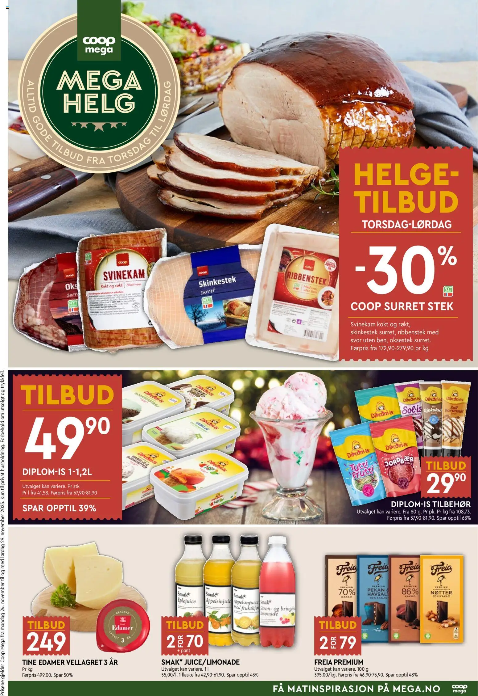 Forhåndsvis Mega Helg fra butikk Coop Mega gyldig fra 27/11/2025
