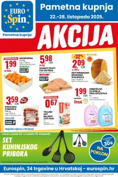 Pregled letka Katalog trgovine Eurospin vrijedi od 22.10.2025