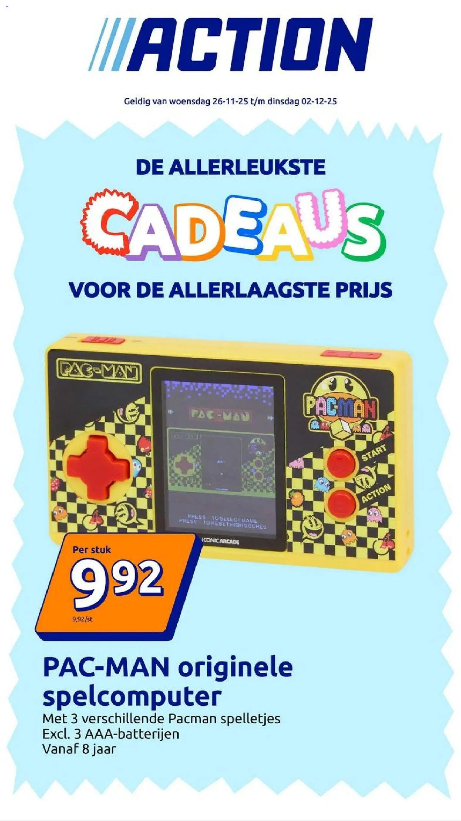 Voorbeeld van Cadeautjesfolder van winkel Action geldig vanaf 26-11-2025