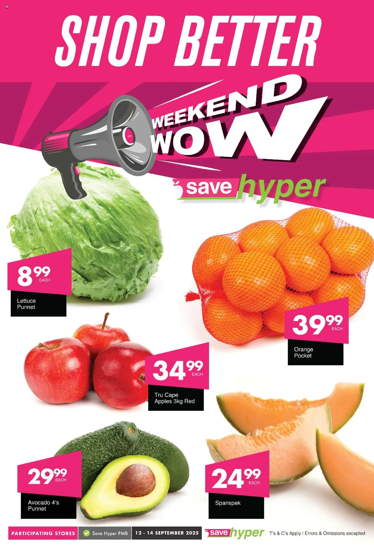 Save Weekend Wow from 12/09 - 14/09/2025 > Promotions