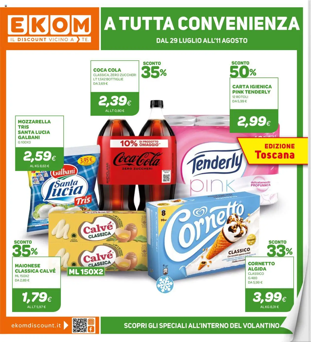 Volantino Ekom valido da 29/07/2025 numero di pagina 1