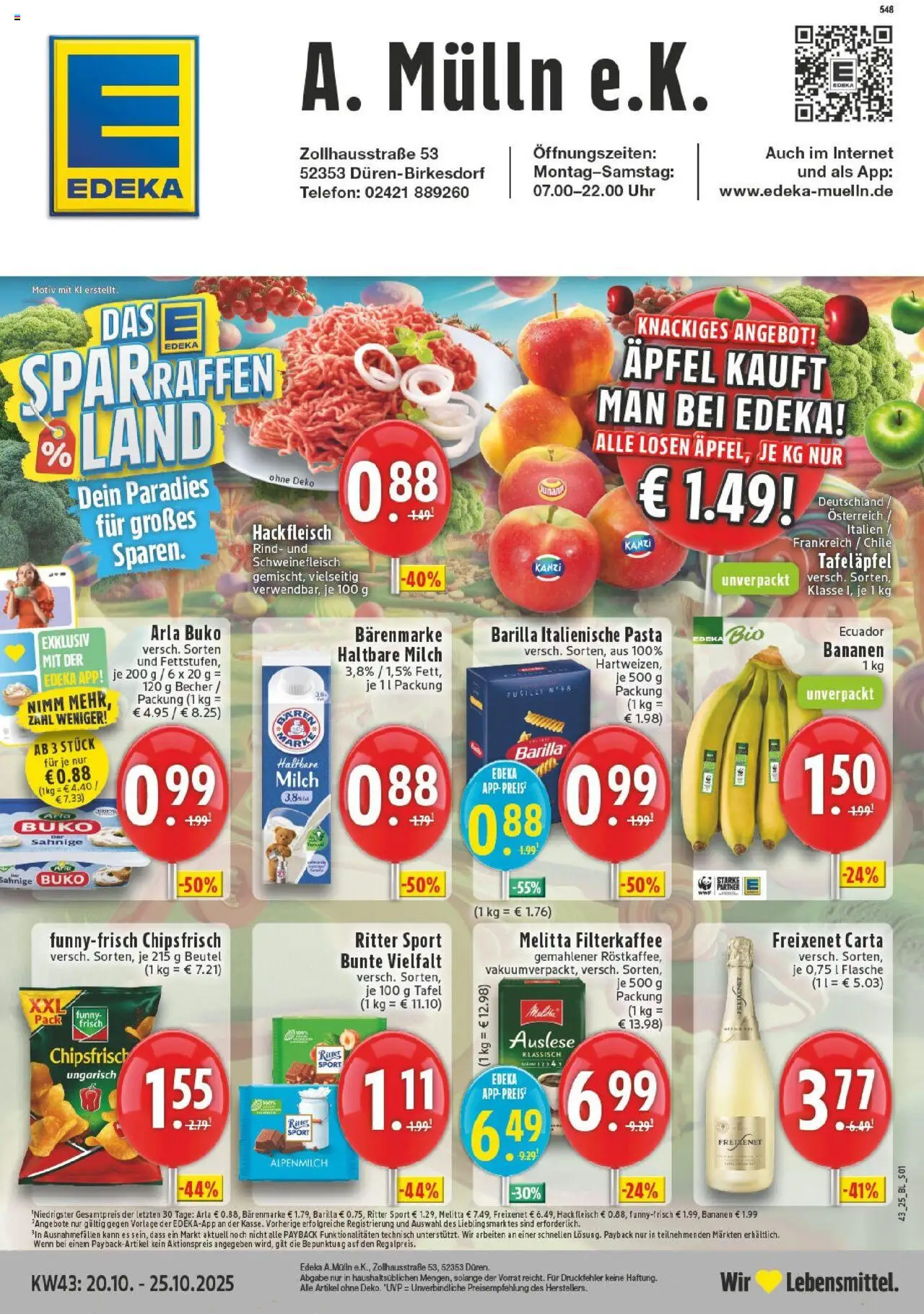 EDEKA Prospekt ab 19.10.2025 - Prospekt Düren-Birkesdorf Online