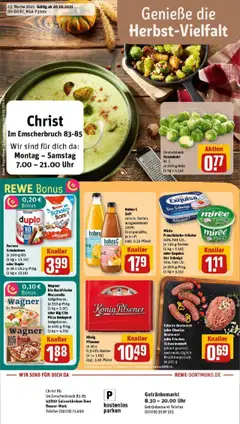 Vorschau von dem Prospekt des Geschäftes Rewe, gültig ab dem 19.10.2025