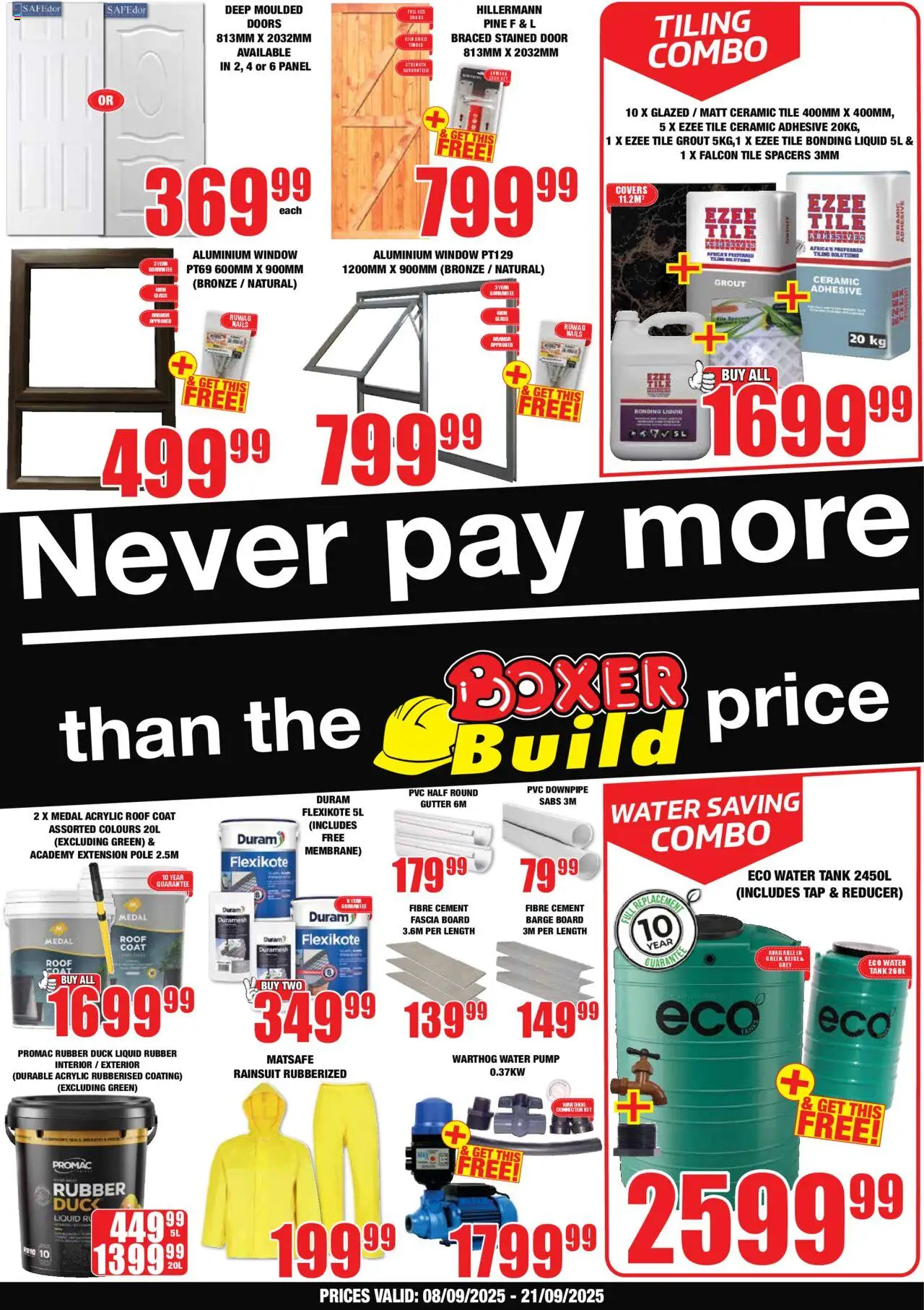 Boxer KwaZulu-Natal - Build from 08/09 - 21/09/2025 > Promotions