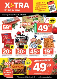 Förhandsgranska reklamblad Aktuella reklamblad Coop X:-TRA från butik Coop X:-TRA gäller från 01/12/2025