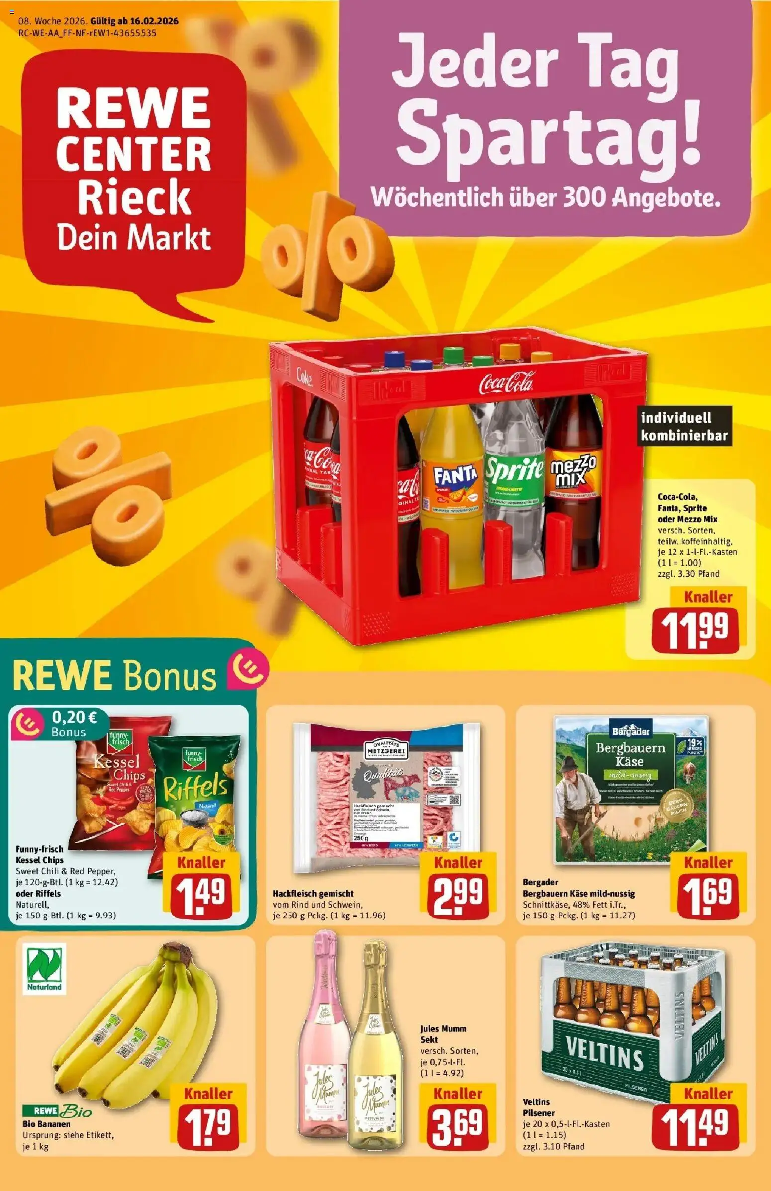 Vorschau von dem Prospekt des Geschäftes Rewe, gültig ab dem 16.02.2026