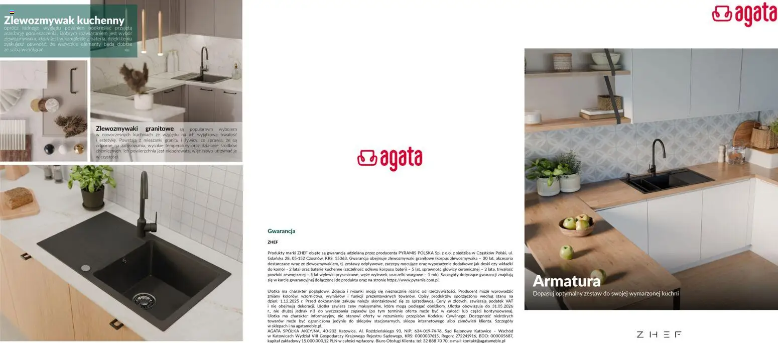 Pogląd gazetki "Komplety ZHEF" ze sklepu Salony Agata ważnej od 20.01.2026