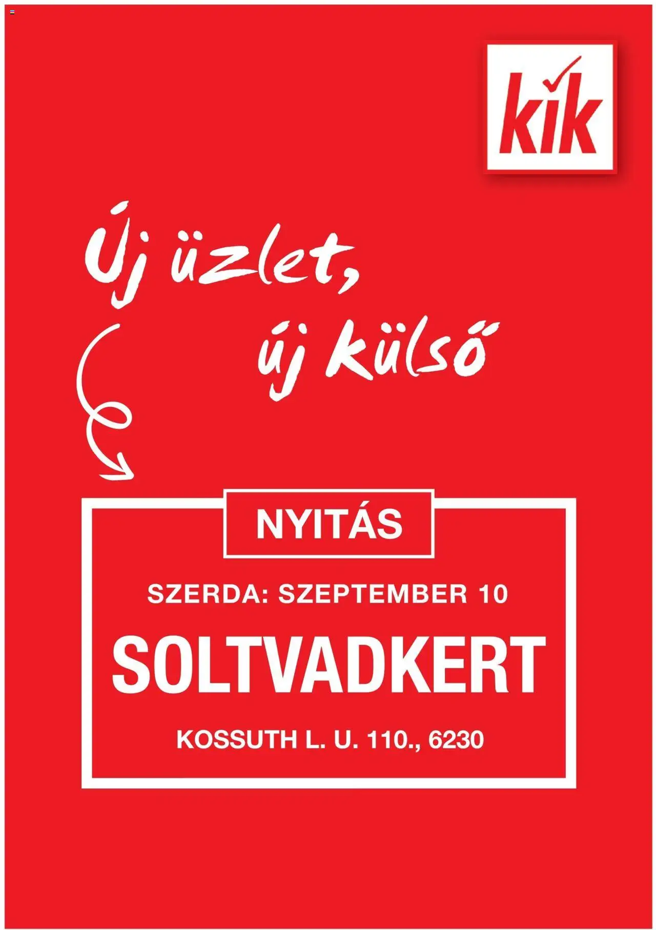 Kik aktuális szórólap, érvényes 2025.09.08.-től - 1 oldal