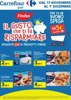 Anteprima dell'opuscolo Volantino Iper Findus dal negozio Carrefour valido da 17/11/2025