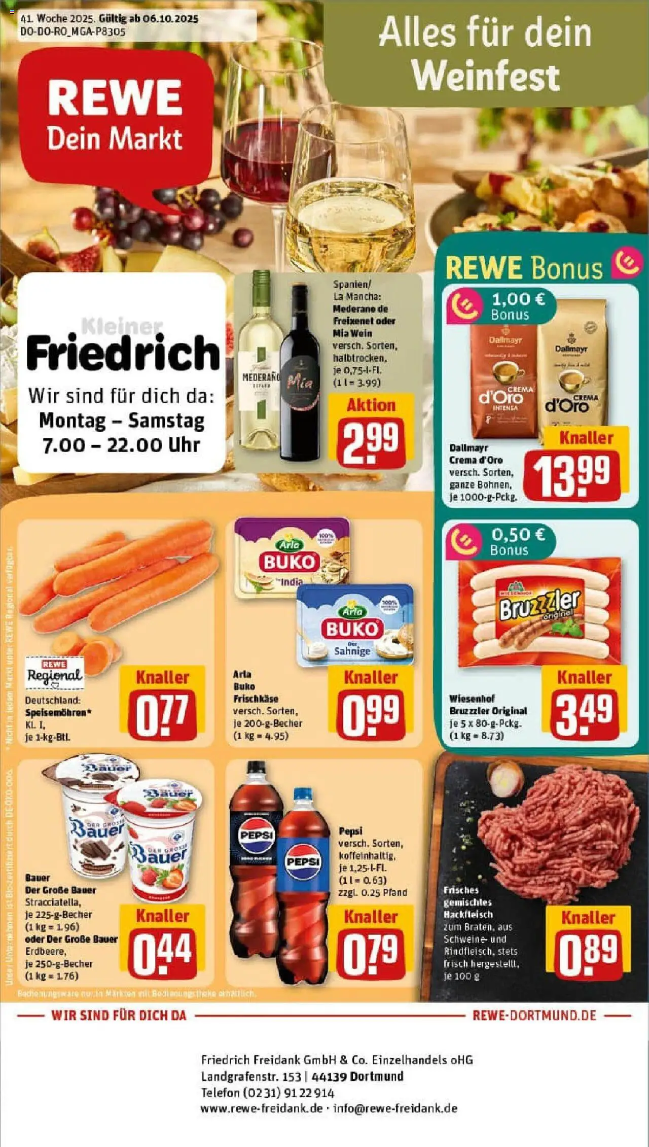 REWE Prospekt ab 06.10.2025 nächste Woche - Prospekt Dortmund	