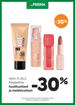 Kaupan Prisma Prisma tarjoukset Maybelline esikatselu, voimassa 11/03/2026