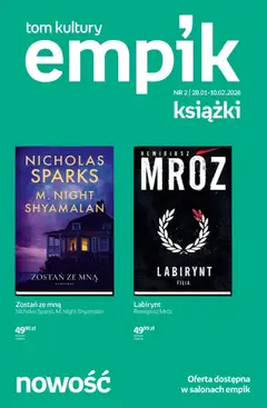 Pogląd gazetki "Tom kultury - Książki" ze sklepu Empik ważnej od 28.01.2026