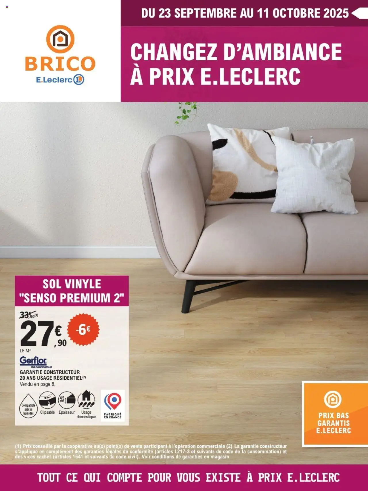 Trafic Brico de la boutique Brico E.Leclerc valable du 23/09/2025 - Page numéro 1
