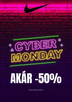 NIKE - Cyber Monday megtekintése, amely érvényes 2025.12.01.-től