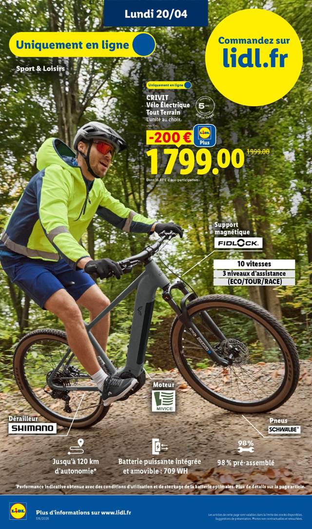 Nouveau catalogue Lidl à partir du 16/04