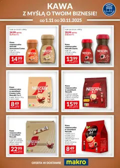 Pogląd gazetki "Kawa Nescafe" ze sklepu Makro ważnej od 01.11.2025