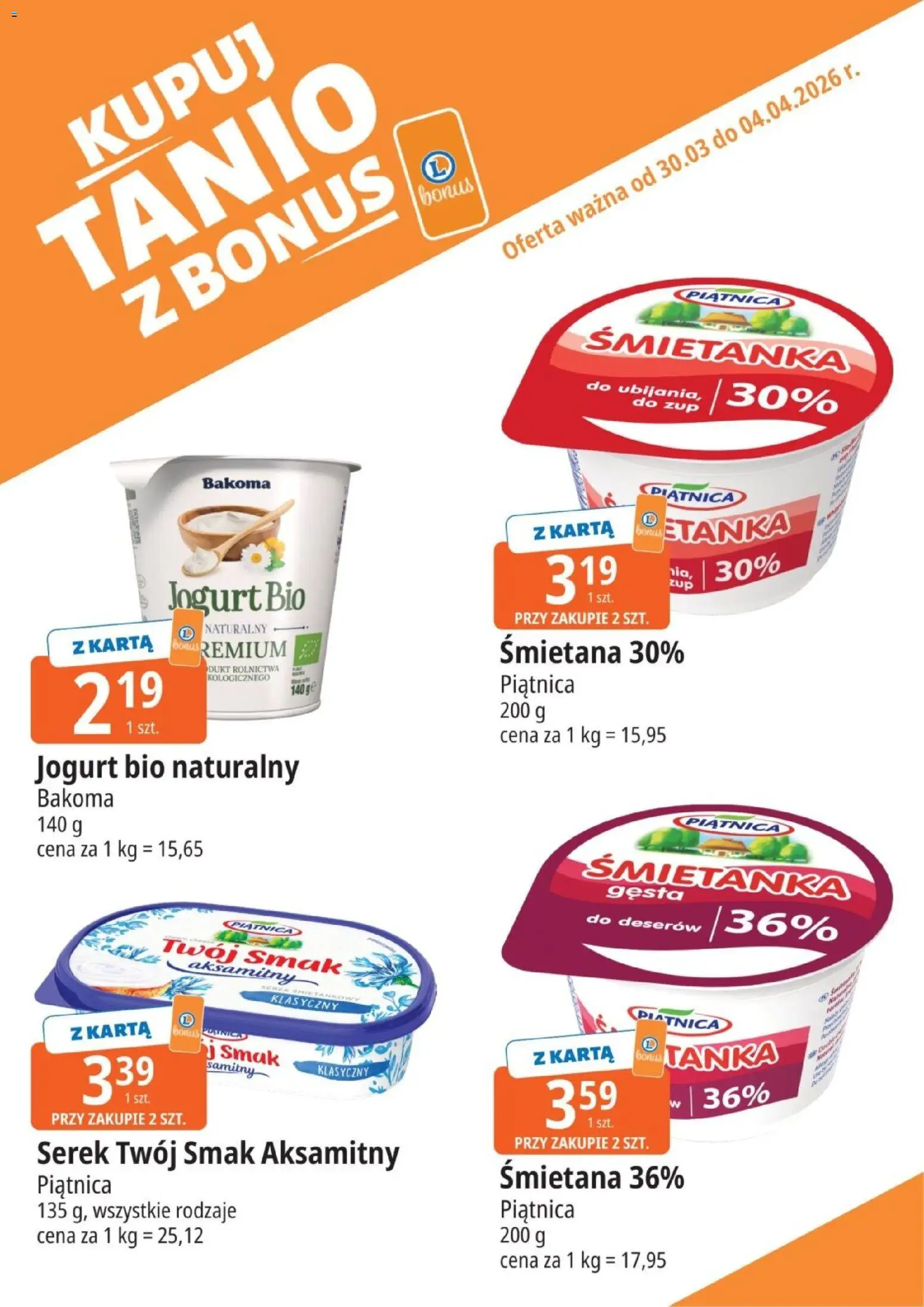 Pogląd gazetki "E.Leclerc gazetka - Kupony dodatkowe" ze sklepu E.Leclerc ważnej od 30.03.2026