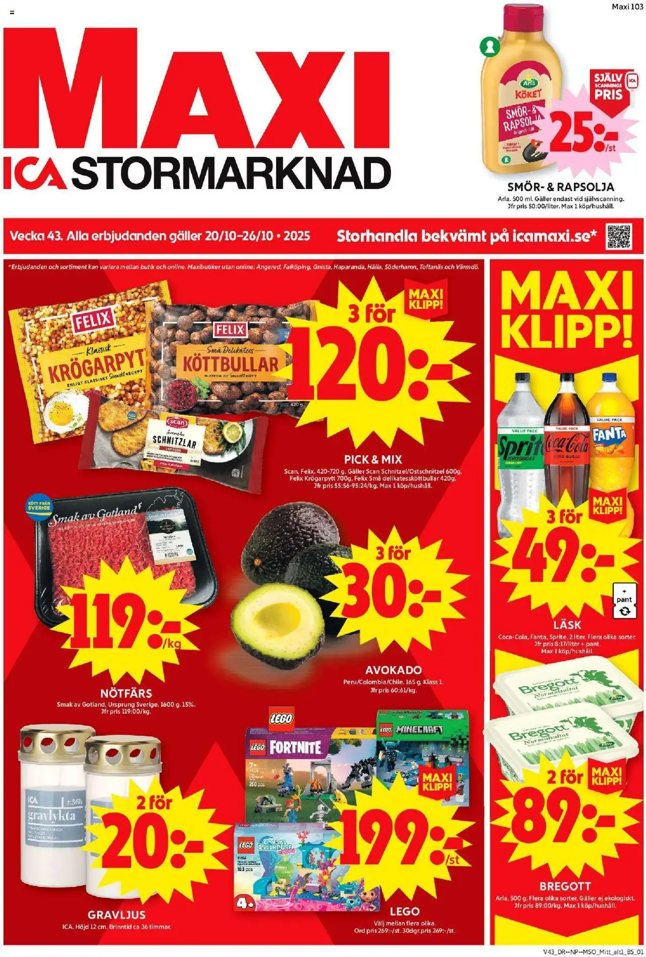 Enköping är giltig 20/10 2025 > Veckans Erbjudanden gäller från 20/10/2025 till 26/10/2025 sidnummer 1