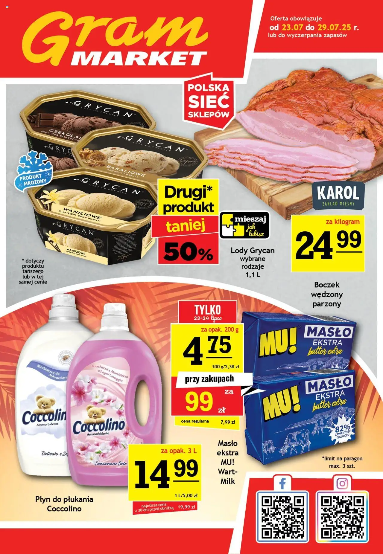 Gram Market Gazetka od 23.07.2025 - Nowa Gazetka - Numer strony 1