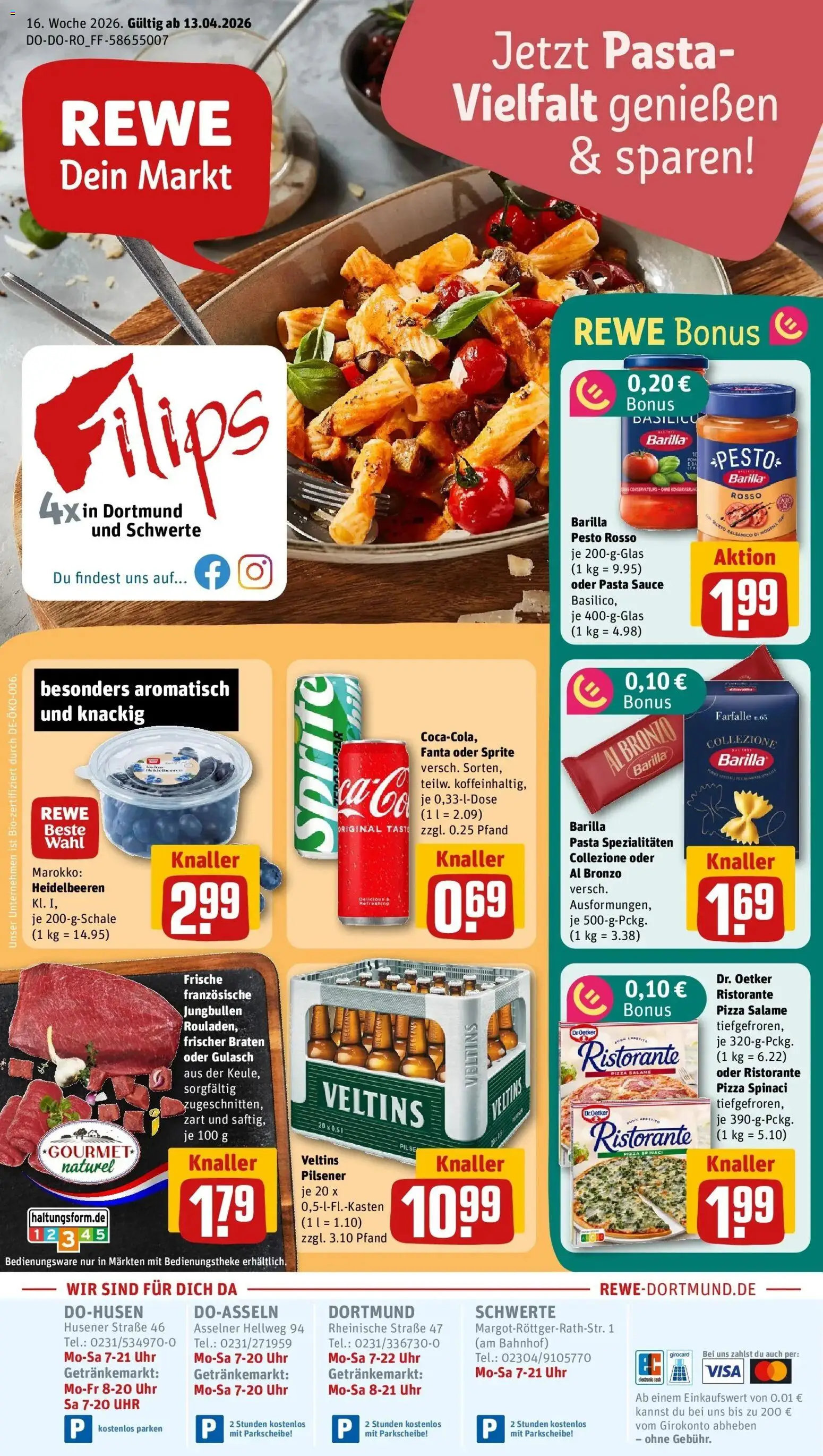 Vorschau von dem Prospekt des Geschäftes Rewe, gültig ab dem 12.04.2026