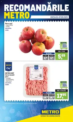 Previzualizarea de cataloage: Metro Catalog nou valabil de la 01.09.2025