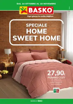 Anteprima dell'opuscolo Volantino Home Sweet Home dal negozio Basko valido da 14/10/2025