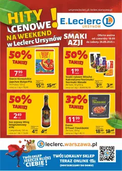 Pogląd gazetki "Warszawa Ursynów" ze sklepu E.Leclerc ważnej od 18.09.2025
