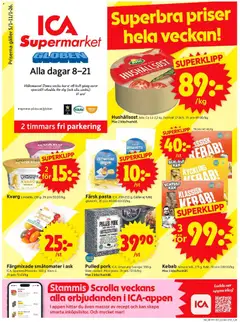 Förhandsgranska reklamblad Stockholm Globen från butik ICA Supermarket gäller från 05/01/2026