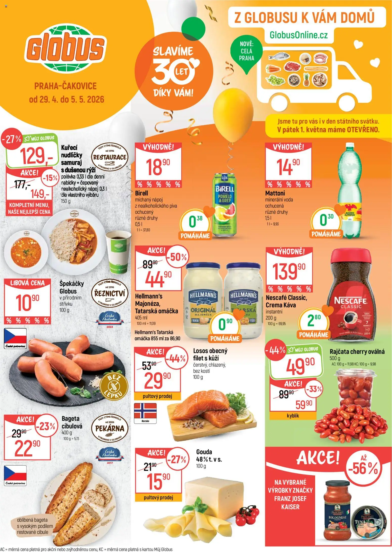 Náhled nabídky: Globus Globus leták - Praha Čakovice platný od 29.04.2026