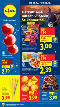 Kaupan Lidl Tarjoukset esikatselu, voimassa 26/12/2025