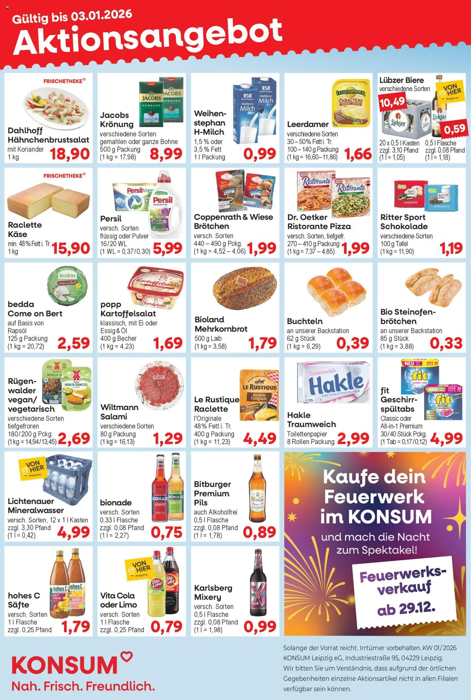 Vorschau von dem Prospekt des Geschäftes KONSUM Leipzig, gültig ab dem 29.12.2025