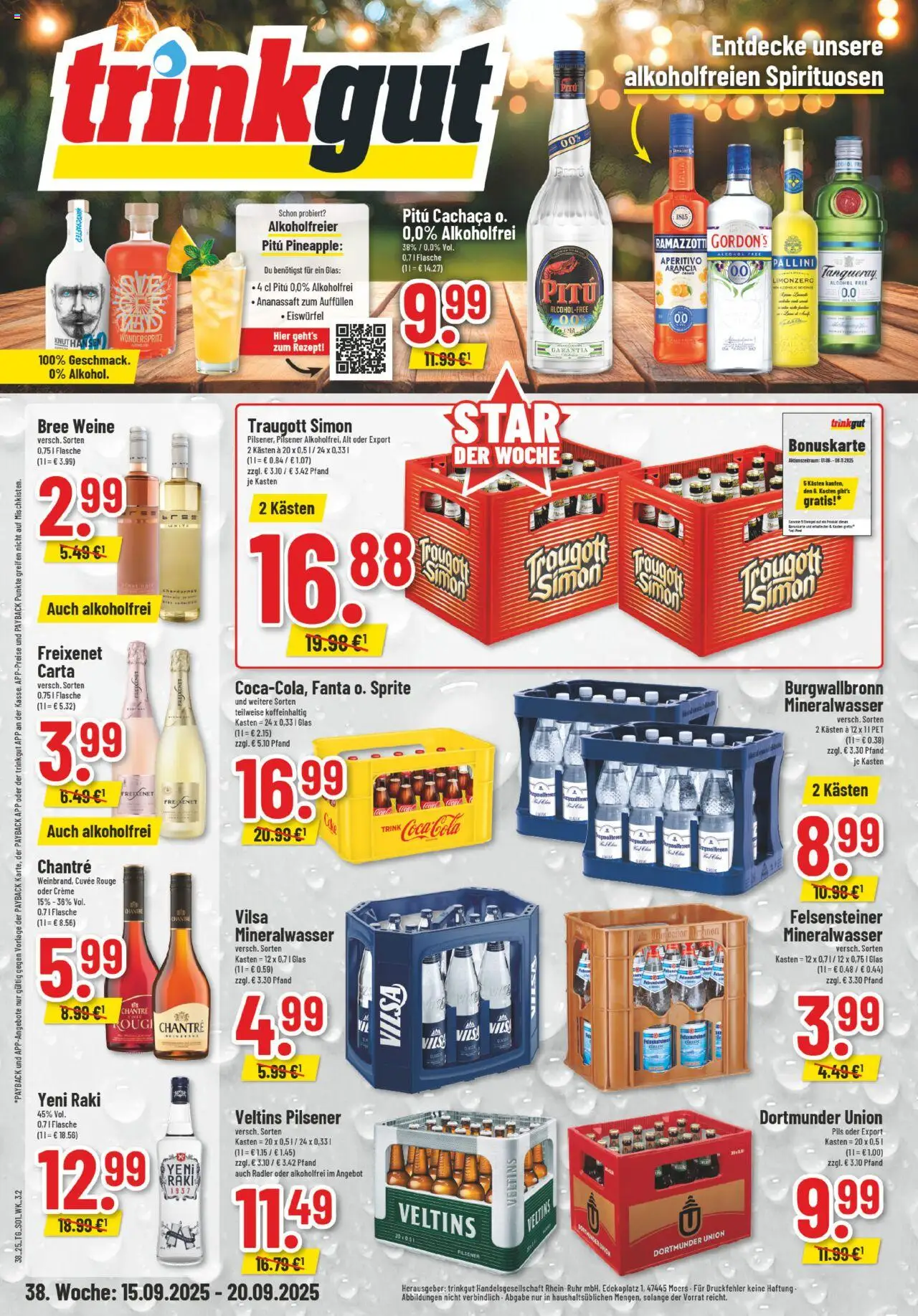 Trinkgut Prospekt ab 15.09.2025 > Angebote ab Montag