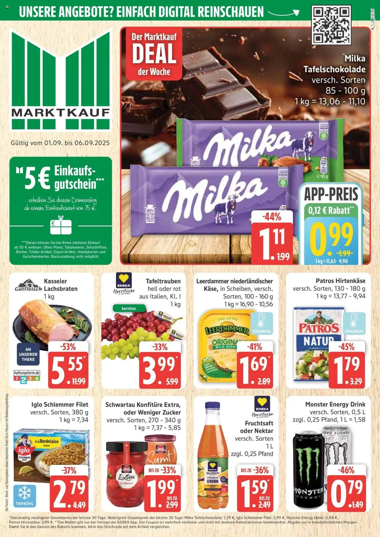 MARKTKAUF Prospekt ab Montag 01.09.2025 > Marktkauf: Wochenangebote